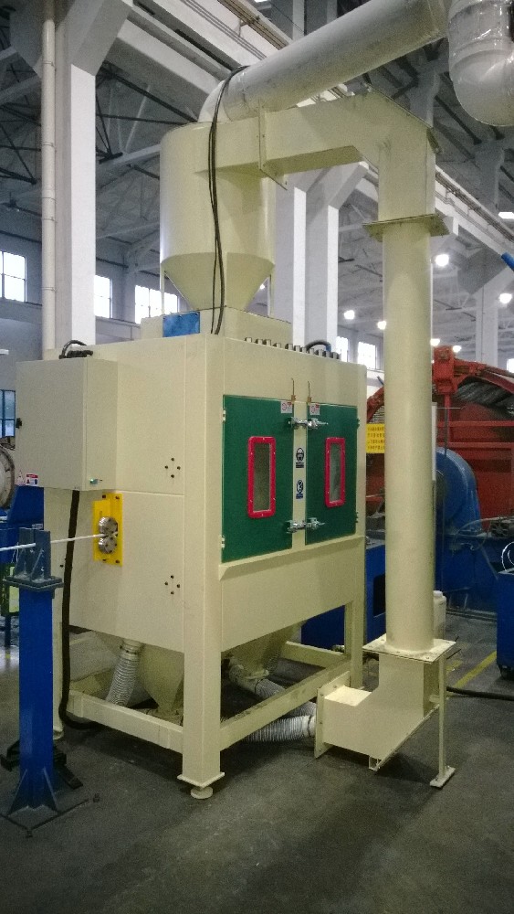 上上電纜線材專(zhuān)用自動(dòng)噴砂機(jī)